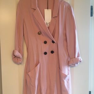 Zara pink blazer romper